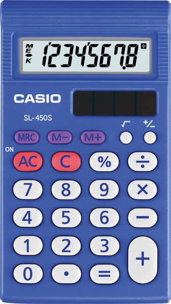 Produktbild: CASIO® Taschenrechner SL-450S, blau