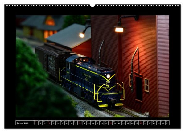 Produktbild: Amerikanische Modelleisenbahnen (Wandkalender 2026 DIN A2 quer), CALVENDO Monatskalender