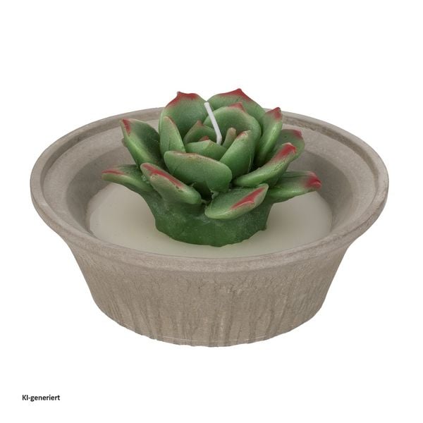 Produktbild: HTI-Living Kerze 1 St&uuml;ck Sukkulente HTI-Living Kerze 1 St&uuml;ck Sukkulente HTI-Living