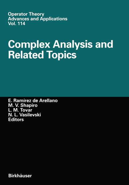 Produktbild: Complex Analysis and Related Topics