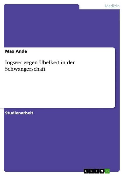 Produktbild: Ingwer gegen &Uuml;belkeit in der Schwangerschaft