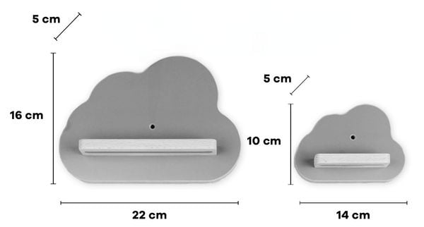 Produktbild: Wandregal  "Wolke" f&uuml;r Toniebox