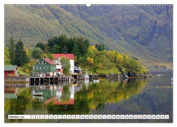 Produktbild: Skandinavische Impressionen - Oasen der Ruhe (hochwertiger Premium Wandkalender 2026 DIN A2 quer), Kunstdruck in Hochglanz