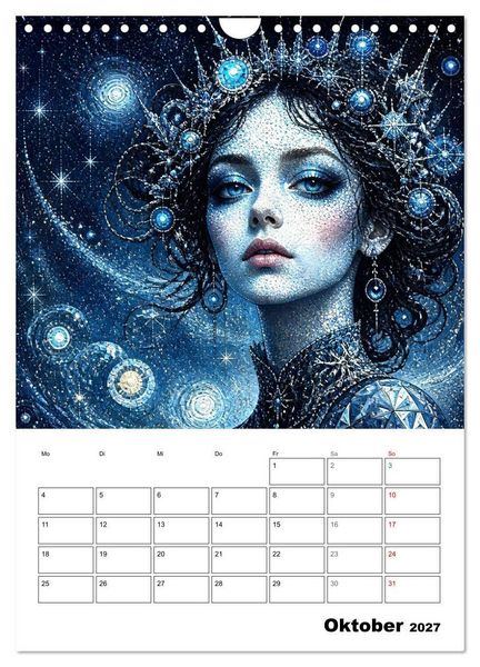 Produktbild: Mystische Gesichter der Unendlichkeit (Wandkalender 2027 DIN A4 hoch), CALVENDO Monatskalender