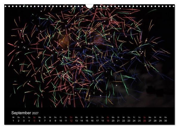 Produktbild: Feuerwerk (Wandkalender 2027 DIN A3 quer), CALVENDO Monatskalender