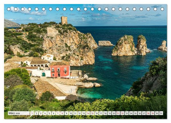 Produktbild: Italien - Sizilien (Tischkalender 2026 DIN A5 quer), CALVENDO Monatskalender