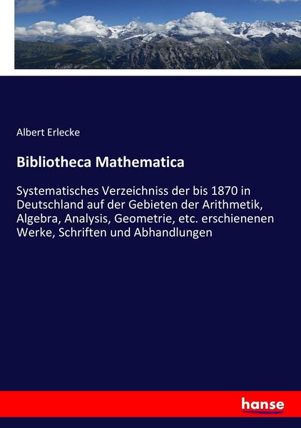 Produktbild: Bibliotheca Mathematica