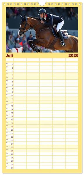 Produktbild: Familienplaner 2026 - Spirit of Motion mit 5 Spalten (Wandkalender, 21 x 45 cm) CALVENDO