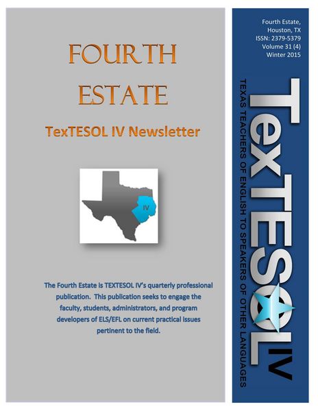 Produktbild: The Fourth Estate, Winter 2015 Vol 31, Issue 4