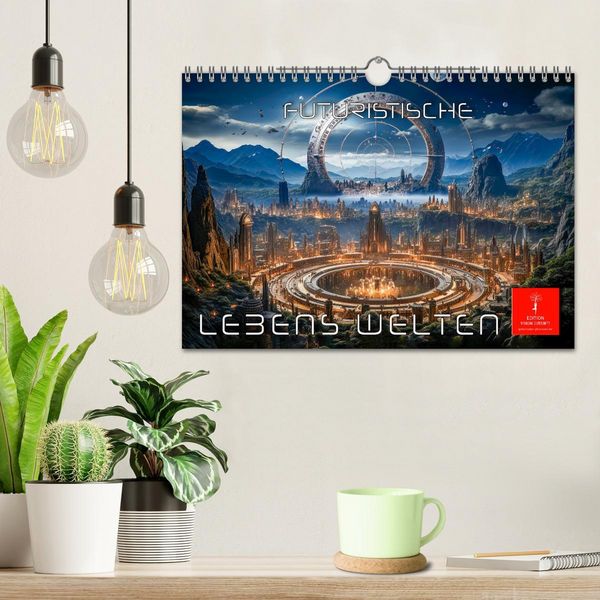 Produktbild: Futuristische Lebens Welten (Wandkalender 2026 DIN A4 quer), CALVENDO Monatskalender