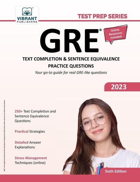 Produktbild: GRE Text Completion and Sentence Equivalence Practice Questions