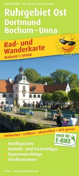 Produktbild: Publicpress Rad- und Wanderkarte Ruhrgebiet Ost, Dortmund, Bochum, Unna 1:50.000