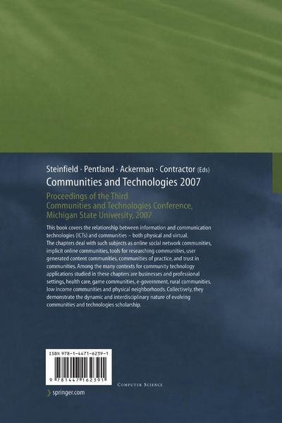 Produktbild: Communities and Technologies 2007