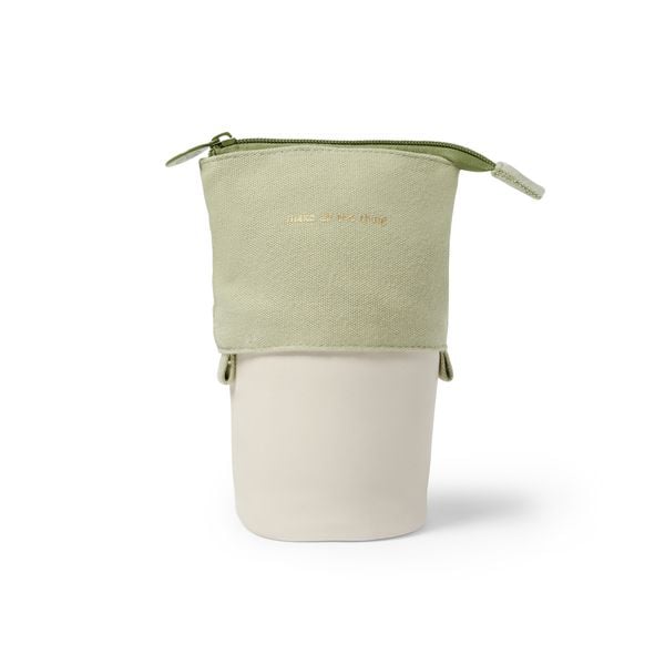 Stiftemäppchen Baumwolle & recycled PET, 13x7,5x12 (bis 18cm), beige