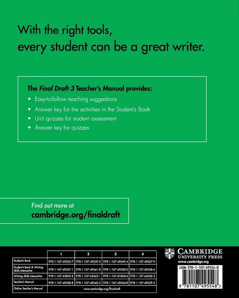 Produktbild: Final Draft Level 3 Teacher's Manual