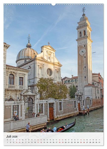Produktbild: Venedig - Zwischen Wasser und Himmel (Wandkalender 2026 DIN A2 hoch), CALVENDO Monatskalender
