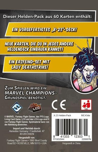 Produktbild: Boggs, M: Marvel Champions X-23 Hero Pack&nbsp;