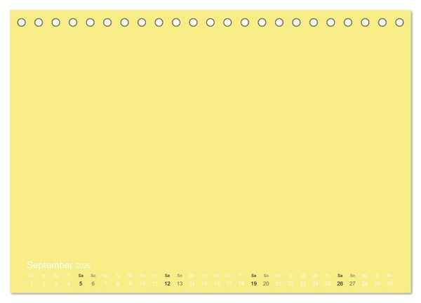 Produktbild: Bastelkalender - Gelb (Tischkalender 2026 DIN A5 quer), CALVENDO Monatskalender