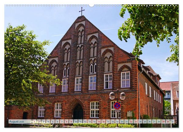 Produktbild: Hansestadt Uelzen. Fachwerk, Kunst und ein ber&uuml;hmter Bahnhof (Wandkalender 2026 DIN A2 quer), CALVENDO Monatskalender