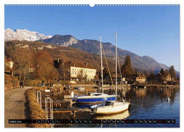 Produktbild: Lac d'Annecy &agrave; vue d'&oelig;il (Calendrier mural 2026 DIN A2 vertical) calendrier de bureau