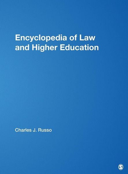 Produktbild: Encyclopedia of Law and Higher Education