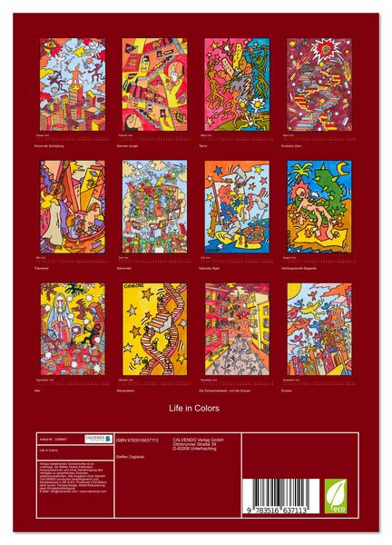 Produktbild: Life in Colors (Wandkalender 2026 DIN A4 hoch), CALVENDO Monatskalender