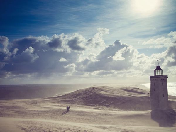 Produktbild: CALVENDO Puzzle Sandsturm am Leuchtturm | 1000 Teile Lege-Gr&ouml;&szlig;e 64x48cm Foto-Puzzle f&uuml;r gl&uuml;ckliche Stunden
