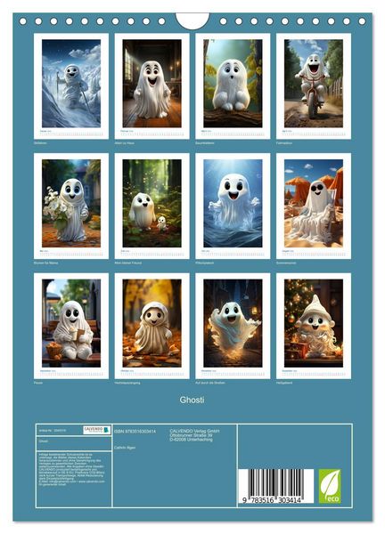 Produktbild: Ghosti (Wandkalender 2026 DIN A4 hoch), CALVENDO Monatskalender