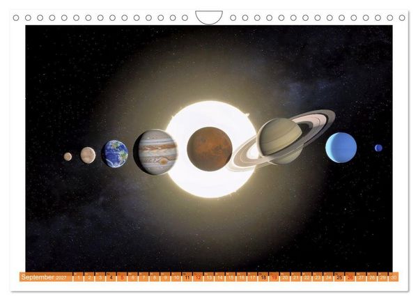 Produktbild: Im Weltall ist Stille (Wandkalender 2027 DIN A4 quer), CALVENDO Monatskalender