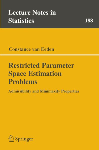 Produktbild: Restricted Parameter Space Estimation Problems