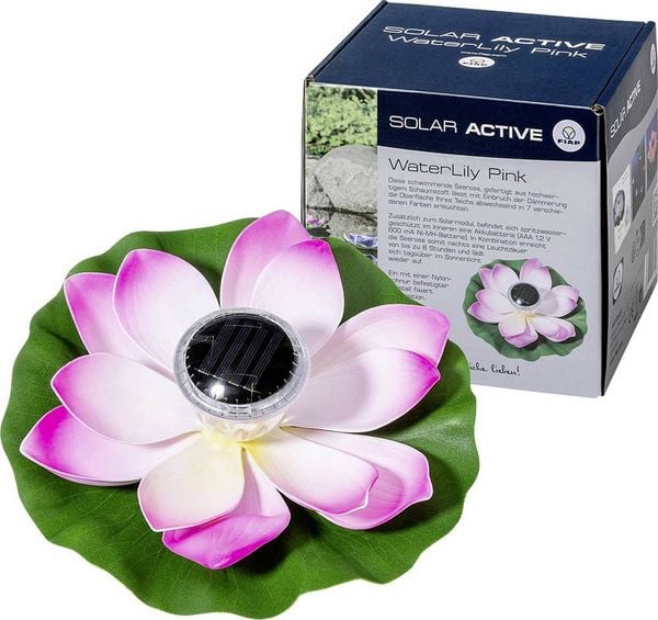 Produktbild: FIAP 3206-1 SOLAR ACTIVE WaterLily Pink Solar-Dekoleuchte LED LED fest eingebaut Pink