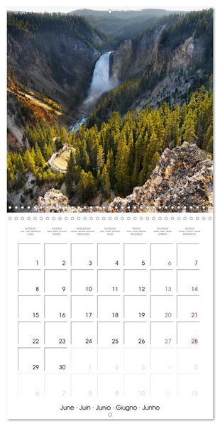 Produktbild: Yellowstone, Hot springs and geysers (Wall Calendar 2026 12 &times; 12 Inch) CALVENDO 12 Month Wall Calendar