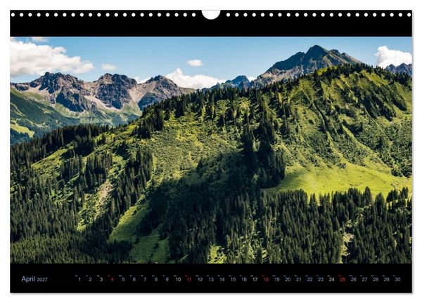 Produktbild: Region Oberstdorf - Kleinwalsertal und Nebelhorn (Wandkalender 2027 DIN A3 quer), CALVENDO Monatskalender