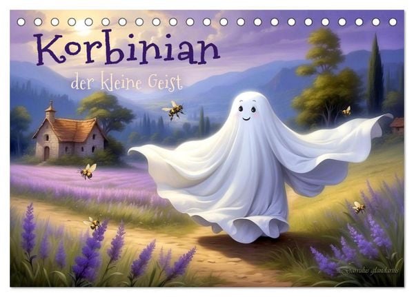 Produktbild: Korbinian, der kleine Geist (Tischkalender 2026 DIN A5 quer), CALVENDO Monatskalender