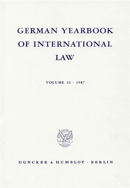 Produktbild: German Yearbook of International Law - Jahrbuch f&uuml;r Internationales Recht.