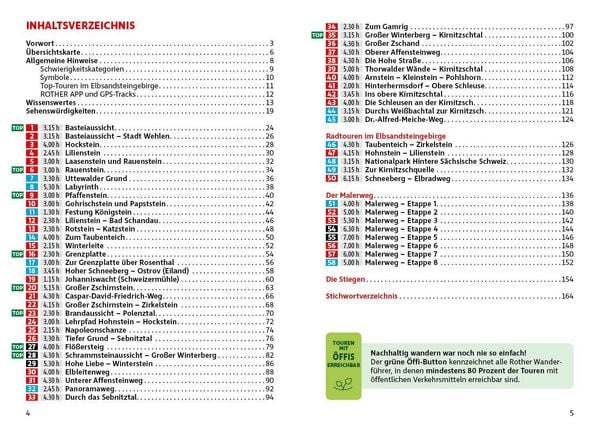 Produktbild: ROTHER Wanderf&uuml;hrer Elbsandsteingebirge. 58 Touren in der S&auml;chsischen Schweiz &ndash; mit Malerweg und Stiegen