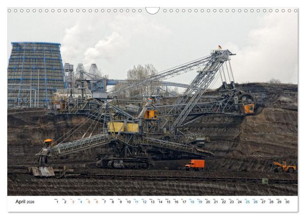 Produktbild: Mining machines in action - Various open-pit mines (Wall Calendar 2026 DIN A3 landscape), CALVENDO 12 Month Wall Calendar