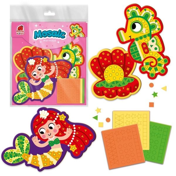 Kreativ-Set Roter Käfer Soft-Mosaik Die kleine Meerjungfrau RK8010-07