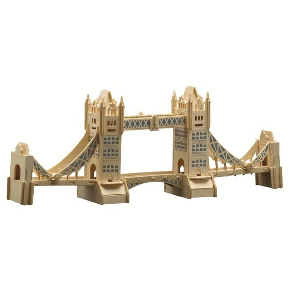 Produktbild: PEBARO 884 - Holzbausatz London Tower Bridge, 107 Teile, Holzkonstruktion zum Zusammenstecken