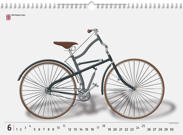 Produktbild: 2023, 12 Fahrradklassiker, Wandkalender