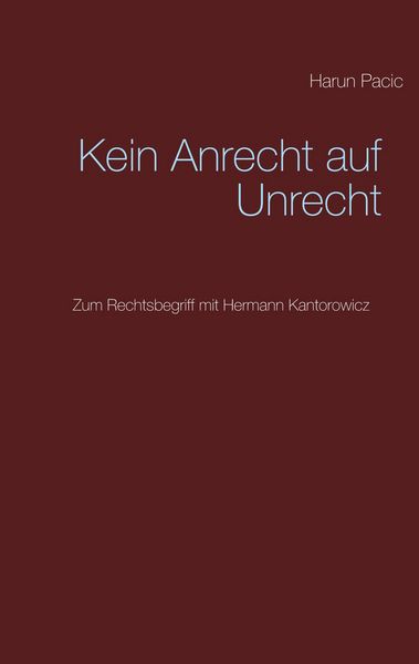 Produktbild: Kein Anrecht auf Unrecht