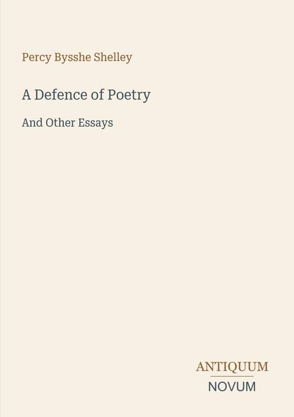 Produktbild: A Defence of Poetry
