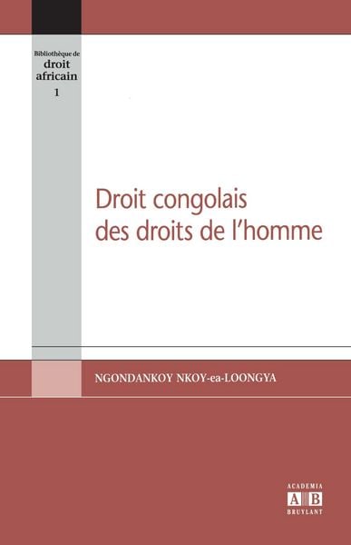 Produktbild: Droit congolais des droits de l'homme