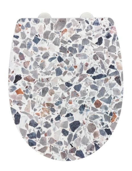 WC-Sitz Terrazzo High Gloss, aus bruchstabilem Thermoplast