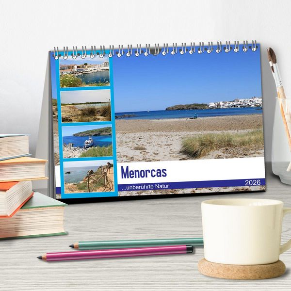 Produktbild: Menorcas unber&uuml;hrte Natur (Tischkalender 2026 DIN A5 quer), CALVENDO Monatskalender