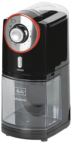 Melitta Molino® 1019-01 Kaffeemühle Schwarz/Rot