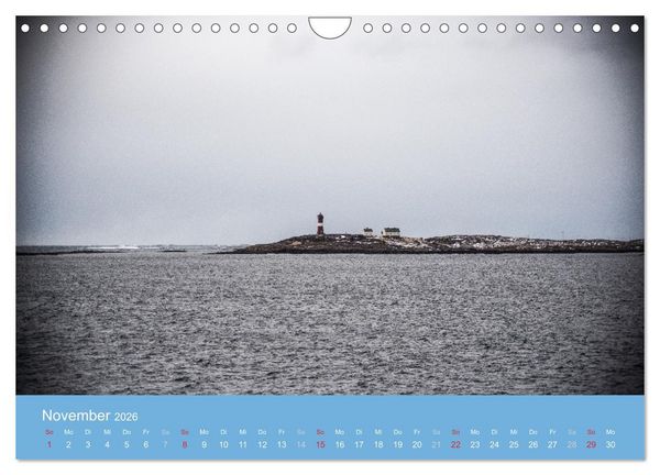 Produktbild: Leuchtfeuer der norwegischen K&uuml;ste (Wandkalender 2026 DIN A4 quer), CALVENDO Monatskalender