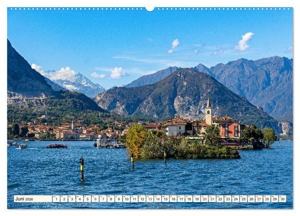 Produktbild: Lago Maggiore - Traumorte am See (hochwertiger Premium Wandkalender 2026 DIN A2 quer), Kunstdruck in Hochglanz