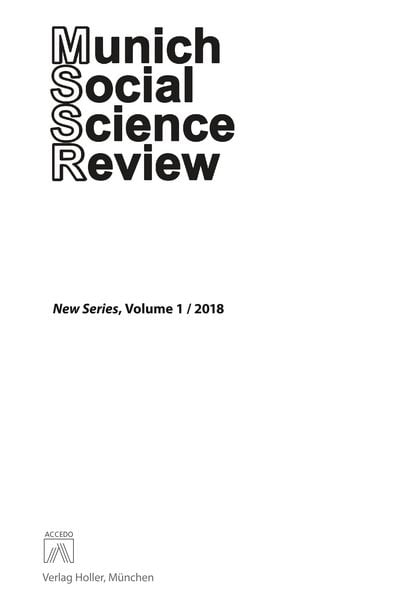 Produktbild: Munich Social Science Review (MSSR)