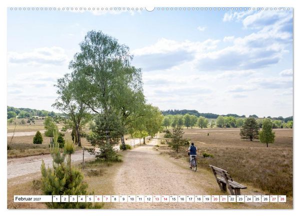 Produktbild: Radland Deutschland - L&uuml;neburger Heide (hochwertiger Premium Wandkalender 2027 DIN A2 quer), Kunstdruck in Hochglanz